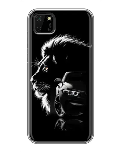 Чохол для Huawei Y5p з картинкою «BMW та лев» Чохол для Huawei Y5p з картинкою «BMW та лев»