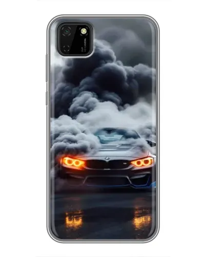 Чохол для Huawei Y5p з картинкою «BMW у диму» Чохол для Huawei Y5p з картинкою «BMW у диму»