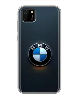 Чохол для Huawei Y5p з картинкою «Логотип BMW — мінімалізм»