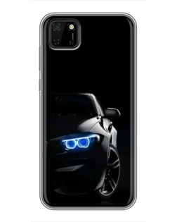 Чохол для Huawei Y5p з картинкою «BMW — нічний погляд»