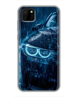 Чохол для Huawei Y5p з картинкою «BMW під дощем»