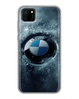 Чохол для Huawei Y5p з картинкою «Логотип BMW — лід»