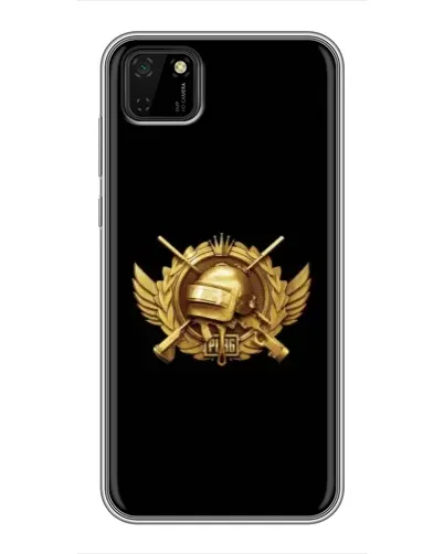 Чохол для Huawei Y5p з картинкою «PUBG — помаранчевий градієнт»