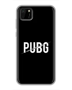 Чохол для Huawei Y5p з картинкою «PUBG — білий логотип»