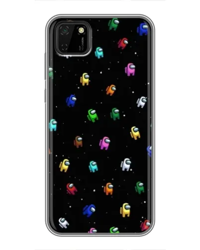 Чохол для Huawei Y5p з картинкою «Екіпаж Among Us»
