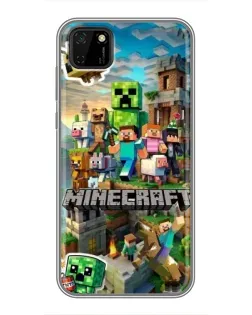 Чохол для Huawei Y5p з картинкою «Замок Minecraft»