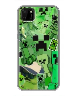 Чохол для Huawei Y5p з картинкою «Кріпери Minecraft»
