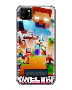 Чохол для Huawei Y5p з картинкою «Minecraft герої гри»