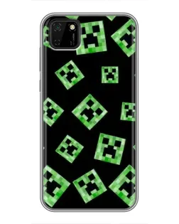 Чохол для Huawei Y5p з картинкою «Паттерн з кріперами» Чохол для Huawei Y5p з картинкою «Паттерн з кріперами»