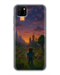 Чохол для Huawei Y5p з картинкою «Стів біля вежі» Чохол для Huawei Y5p з картинкою «Стів біля вежі»