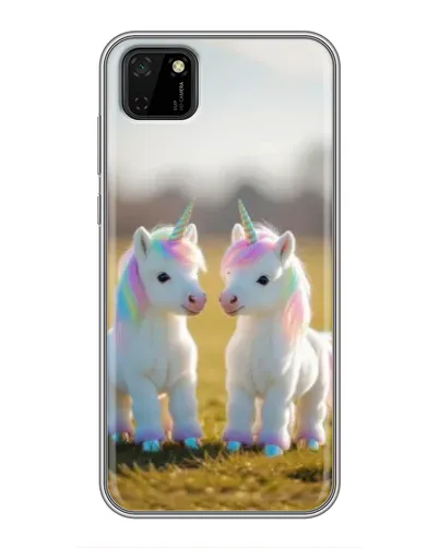 Чехол для Huawei Y5p с картинкой «Пара единорогов» Чехол для Huawei Y5p с картинкой «Пара единорогов»