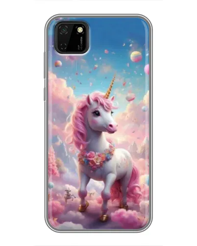 Чехол для Huawei Y5p с картинкой «Единорог среди облаков» Чехол для Huawei Y5p с картинкой «Единорог среди облаков»