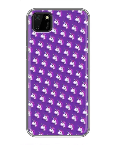 Чехол для Huawei Y5p с картинкой «Единороги на фиолетовом» Чехол для Huawei Y5p с картинкой «Единороги на фиолетовом»