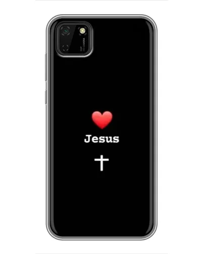 Чехол для Huawei Y5p с картинкой «Сердце - Jesus»