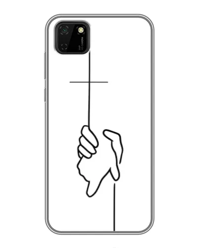 Чехол для Huawei Y5p с картинкой «Рука держит»