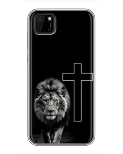 Чехол для Huawei Y5p с картинкой «Лев и Крест»