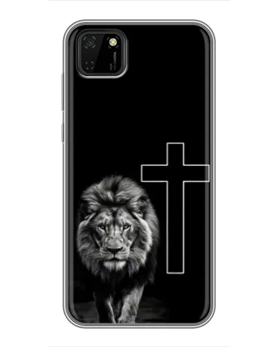 Чехол для Huawei Y5p с картинкой «Лев и Крест»