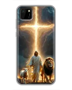 Чехол для Huawei Y5p с картинкой «Лев Иуды и Свет»