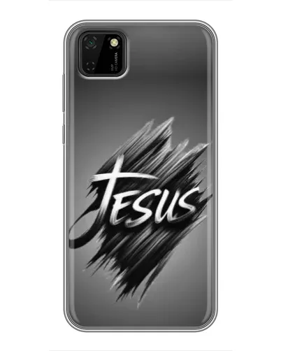 Чехол для Huawei Y5p с картинкой «Надпись Jesus Graffiti»