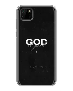 Чехол для Huawei Y5p с картинкой «GOD — Бог над всем»