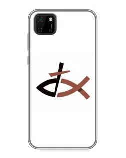 Чехол для Huawei Y5p с картинкой «Рыба и крест»