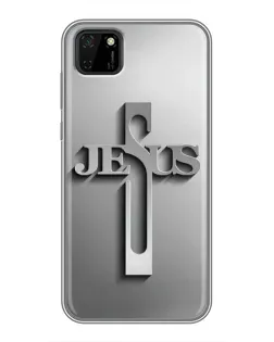 Чехол для Huawei Y5p с картинкой «Металлический крест Jesus» Чехол для Huawei Y5p с картинкой «Металлический крест Jesus»