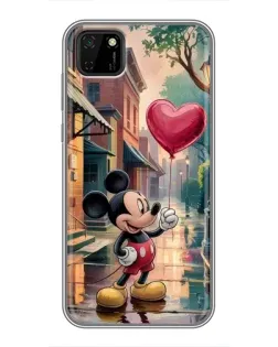 Чохол для Huawei Y5p з картинкою «Міккі та кулька-серце»