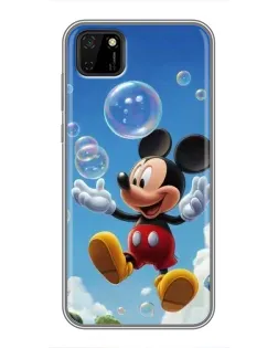 Чохол для Huawei Y5p з картинкою «Mickey та мильні бульбашки»