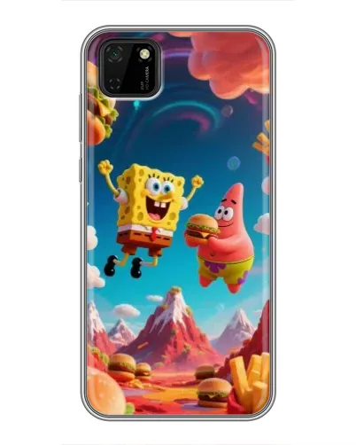 Чохол для Huawei Y5p з картинкою «Космічний фастфуд»