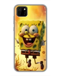 Чохол для Huawei Y5p з картинкою «Губка Боб стрибає»