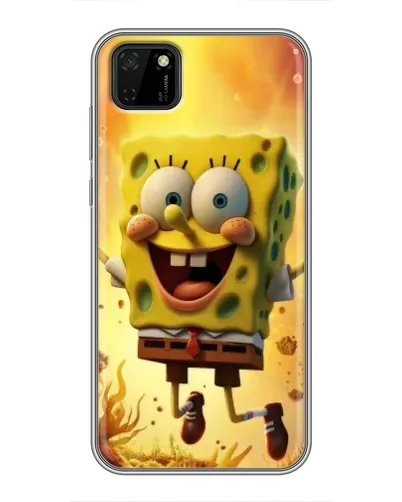 Чохол для Huawei Y5p з картинкою «Губка Боб стрибає»