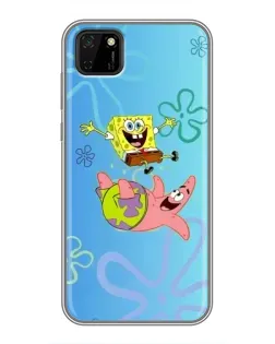 Чохол для Huawei Y5p з картинкою «Спанч Боб та Патрік»