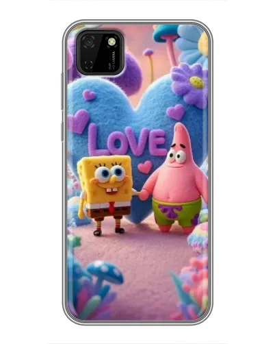 Чохол для Huawei Y5p з картинкою «Губка Боб Патрік»