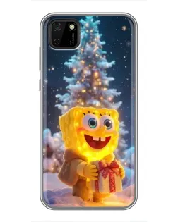 Чохол для Huawei Y5p з картинкою «Різдвяний Спанч Боб»