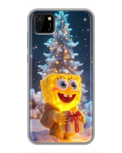 Чохол для Huawei Y5p з картинкою «Різдвяний Спанч Боб»