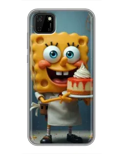 Чохол для Huawei Y5p з картинкою «Кухар Спанч Боб»