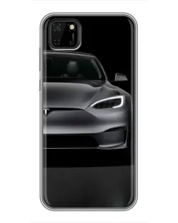 Чохол для Huawei Y5p з картинкою «Tesla Model S Look»
