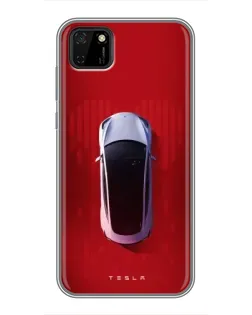 Чохол для Huawei Y5p з картинкою «Tesla Top View»