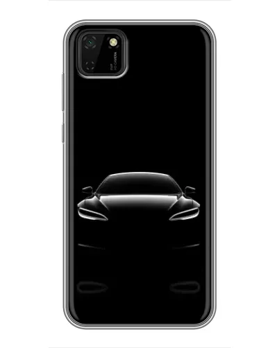 Чохол для Huawei Y5p з картинкою «Силует Tesla Night»
