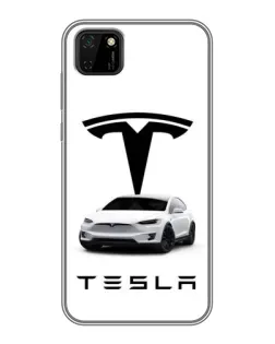 Чохол для Huawei Y5p з картинкою «Tesla White Style»