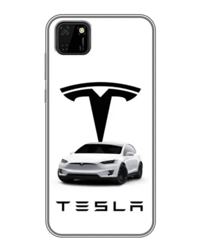 Чохол для Huawei Y5p з картинкою «Tesla White Style»