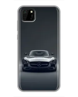 Чохол для Huawei Y5p з картинкою «Mercedes на чорному»