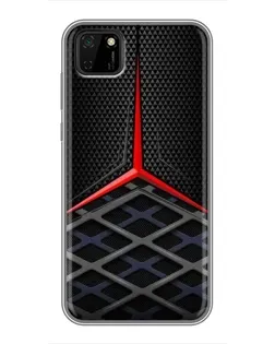 Чохол для Huawei Y5p з картинкою «Mercedes Carbon Grid»