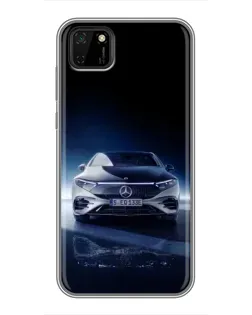 Чохол для Huawei Y5p з картинкою «Нічний Mercedes EQ»