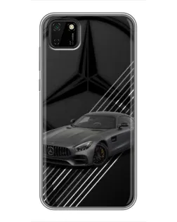 Чохол для Huawei Y5p з картинкою «Mercedes AMG — графіка»