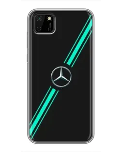 Чехол для Huawei Y5p с картинкой «Спортивные линии Mercedes»