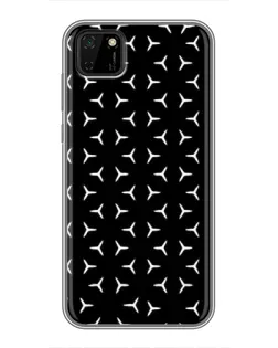 Чехол для Huawei Y5p с картинкой «Mercedes паттерн звезд»