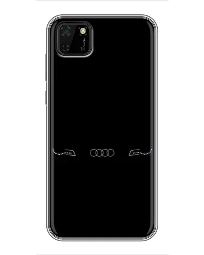 Чехол для Huawei Y5p с картинкой «Audi — световой подпись»