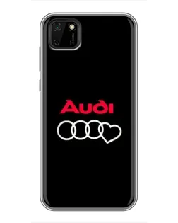 Чохол для Huawei Y5p з картинкою «Логотип Audi Heart»