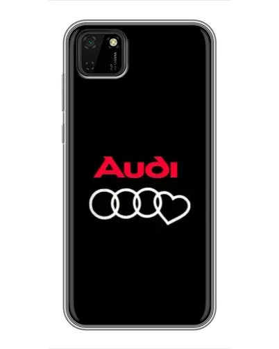 Чехол для Huawei Y5p с картинкой «Логотип Audi Heart»